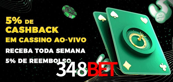 Promoções do cassino ao Vivo 348BET